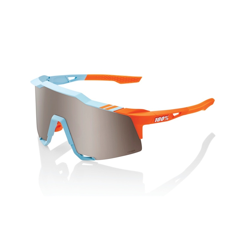 Sluneční brýle 100% SPEEDCRAFT Soft Tact Two Tone modro-oranžové (HIPER stříbrné sklo)