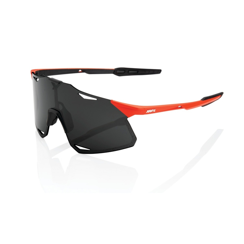 Aurinkolasit 100% HYPERCRAFT Matte Oxyfire musta-punainen (savustettu lasi)