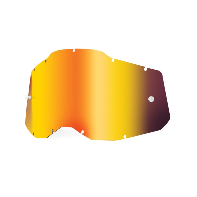 Plexi 100% Racecraft 2/Accuri 2/Strata 2 punainen peilattu (huurtumaton)