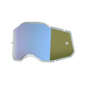 Plexi 100% Injected Racecraft 2/Accuri 2/Strata 2 sininen peilattu (Anti-fog)