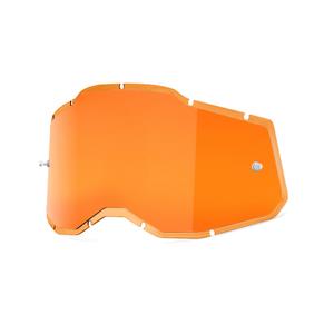 Plexi 100% Injected Racecraft 2/Accuri 2/Strata 2 oranssi peilattu (Anti-fog)