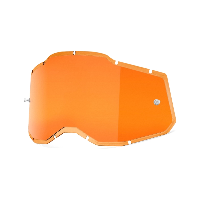 Plexi 100% Injected Racecraft 2/Accuri 2/Strata 2 oranssi peilattu (Anti-fog)
