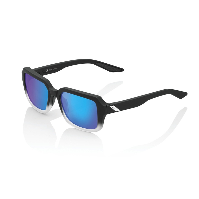 100% RIDELEY Soft Tact Fade Black aurinkolasit (sininen kromi linssit)