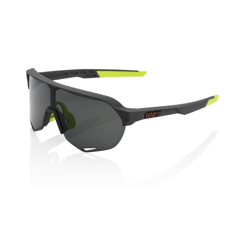 Aurinkolasit 100% S2 Soft Tact Cool Grey (savustettu lasi)