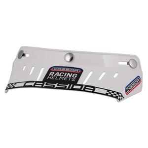 Litteä visiiri Cassida Oxygen Racing Spirit -kypäriin valkoinen