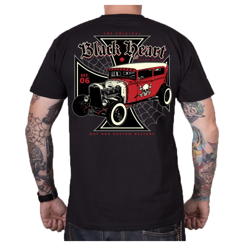 Pánské triko Black Heart Red Devil černé výprodej