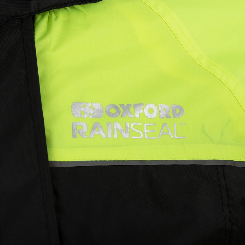 Oxford Rain Seal 22 musta-fluokokeltainen sadetakki