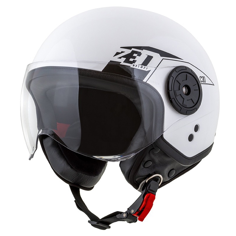Otevřená přilba na motorku ZED C30 bílo-černá