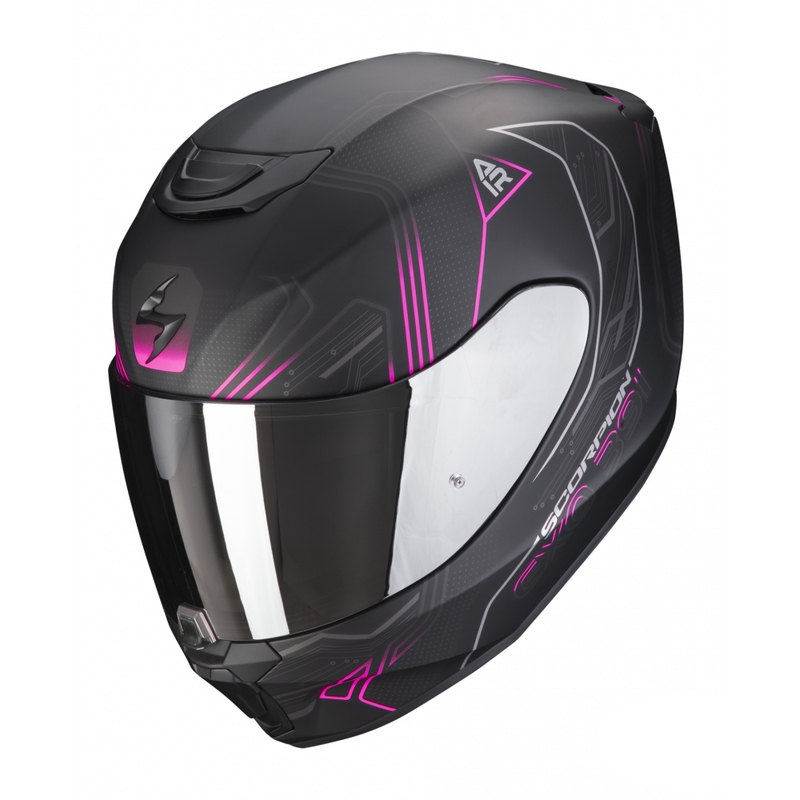 Integrální přilba na motorku Scorpion EXO-391 Spada černo-růžová matná
