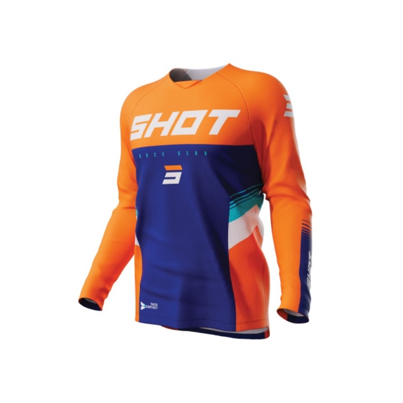 Motocross pelipaita Shot Contact Tracer sininen-oranssi alennusmyynti