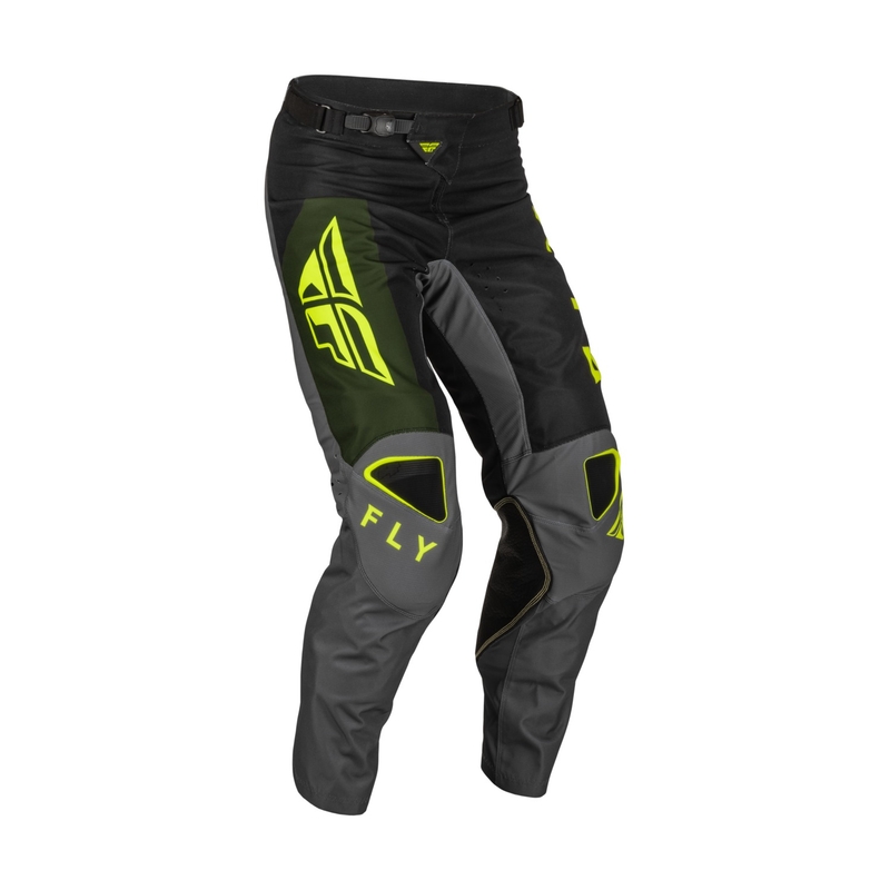Motokrosové kalhoty FLY Racing Kinetic Jet černo-zelené hi-vis výprodej