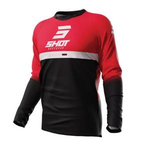 Motocross pelipaita Shot Devo Reflex musta-punainen alennusmyynti