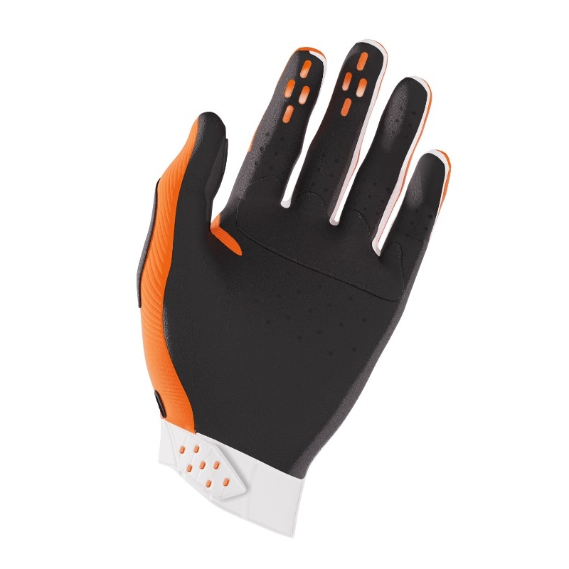 Motocross käsineet Shot Race valkoinen-oranssi