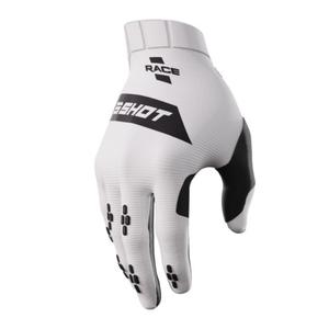 Motocross käsineet Shot Race valkoinen-musta