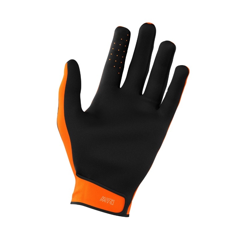 Motocross hanskat Shot Raw musta-valko-oranssi alennusmyynti