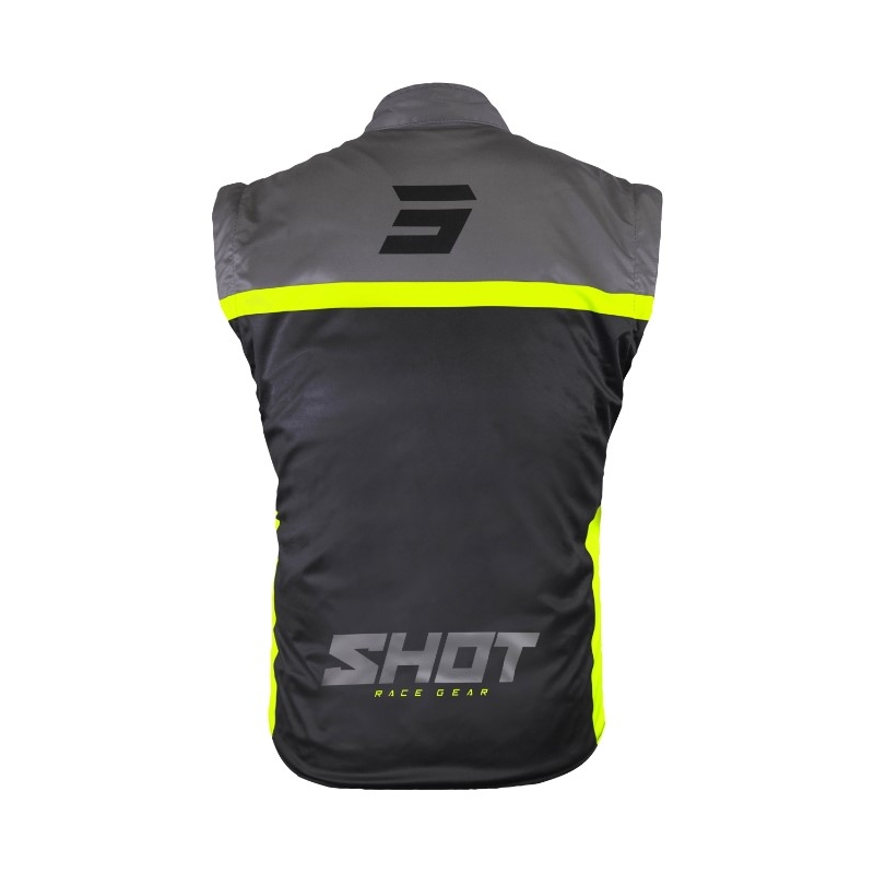 Softshell-liivi Shot Bodywarmer Lite 2.0 musta-fluokokeltainen alennusmyynti