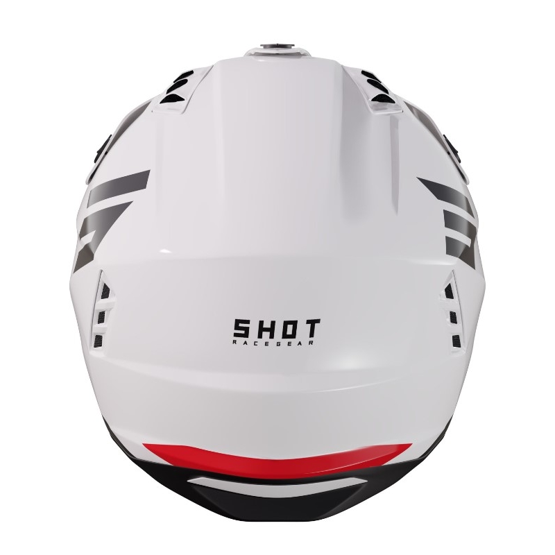 Moottoripyörä kypärä Shot Jump temppuja musta-punainen-valkoinen