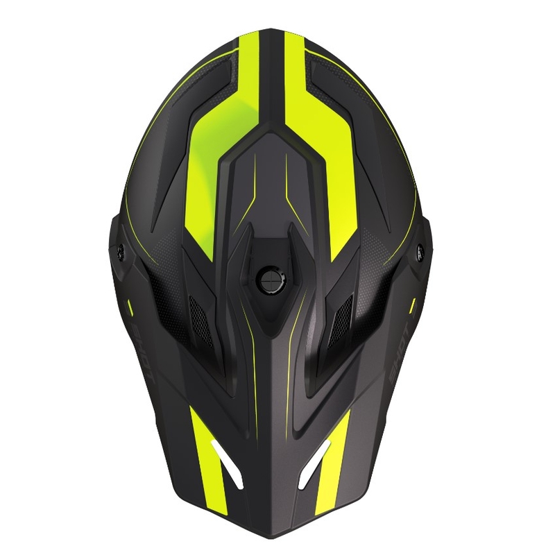 Enduro kypärä Shot Trek Rally musta-fluo keltainen