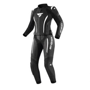 Naisten Shima Miura 2.0 mustavalkoinen moottoripyöräilyhaalari