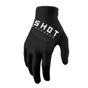 Lasten motocross-hanskat Shot Raw Kid musta alennusmyynti
