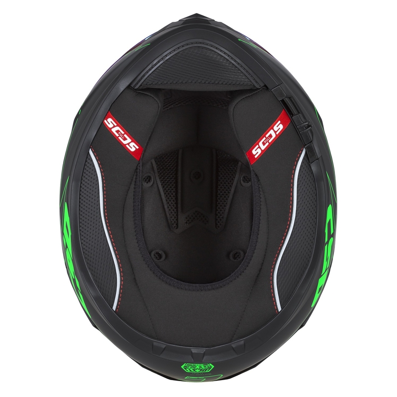 Integral moottoripyöräilykypärä Cassida Integral GT 2.1 Flash musta-fluo-vihreä-harmaa