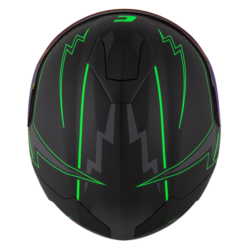 Integral moottoripyöräilykypärä Cassida Integral GT 2.1 Flash musta-fluo-vihreä-harmaa