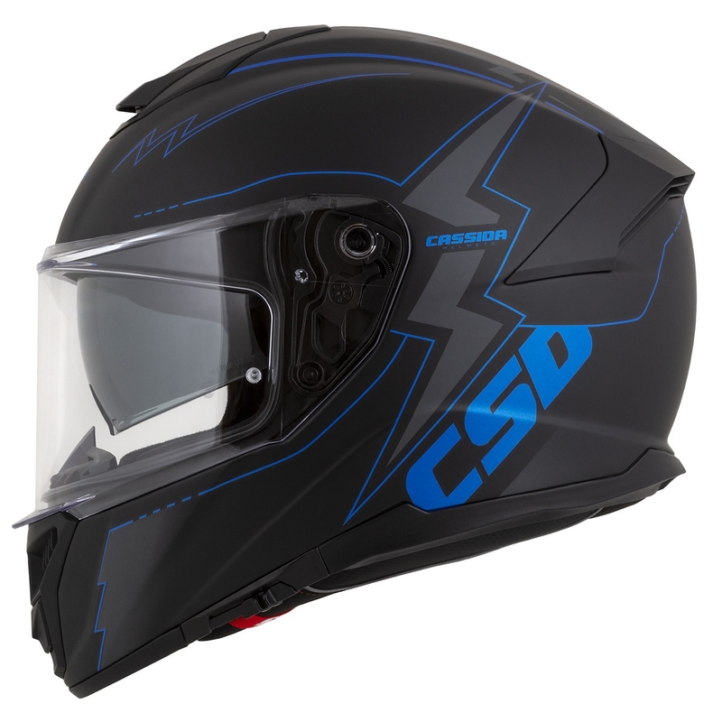 Integral moottoripyöräilykypärä Cassida Integral GT 2.1 Flash musta-sininen-harmaa