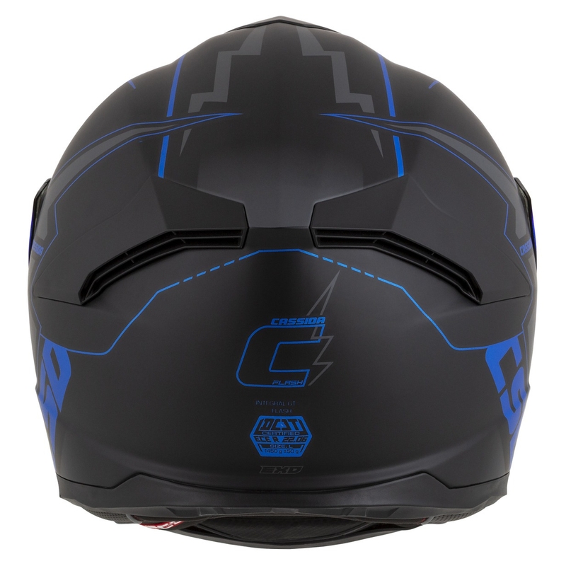 Integral moottoripyöräilykypärä Cassida Integral GT 2.1 Flash musta-sininen-harmaa