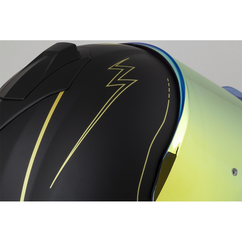 Cassida Integral GT 2.1 Flash musta-kulta-harmaa moottoripyöräilykypärä