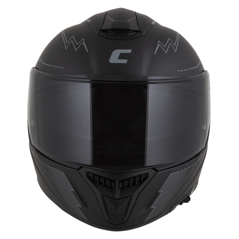 Cassida Integral GT 2.1 Flash Musta-harmaa Integral moottoripyöräilykypärä