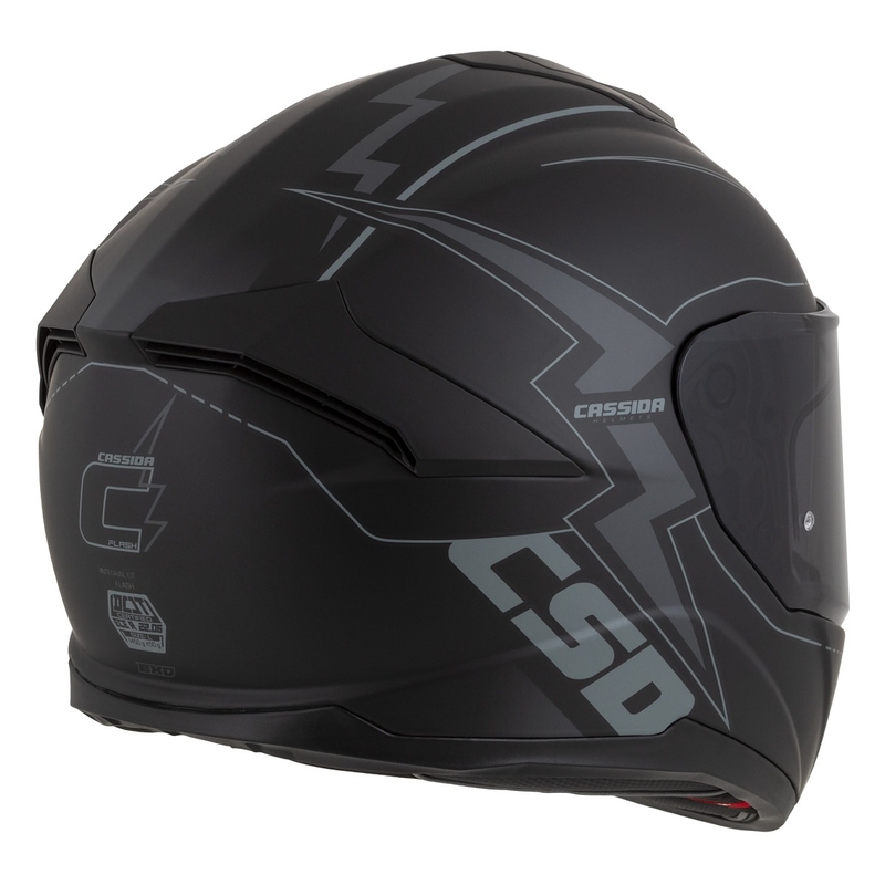 Cassida Integral GT 2.1 Flash Musta-harmaa Integral moottoripyöräilykypärä