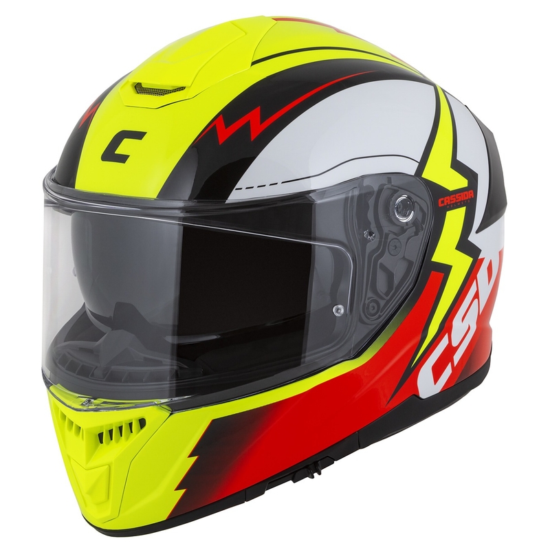 Integral moottoripyöräilykypärä Cassida Integral GT 2.1 Flash fluo keltainen-punainen-musta-valkoinen