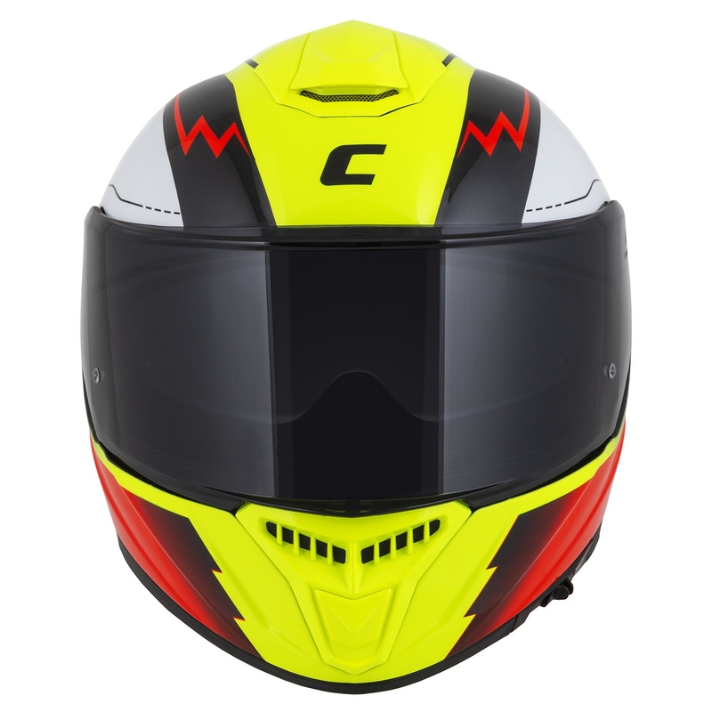 Integral moottoripyöräilykypärä Cassida Integral GT 2.1 Flash fluo keltainen-punainen-musta-valkoinen