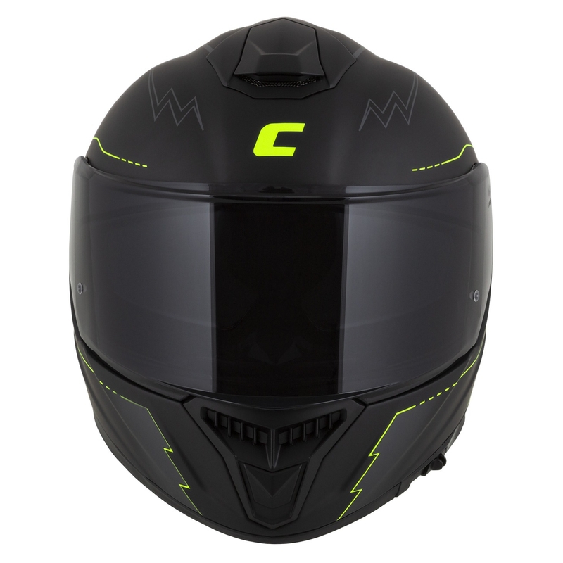 Integral moottoripyöräilykypärä Cassida Integral GT 2.1 Flash musta-fluo-kelta-harmaa