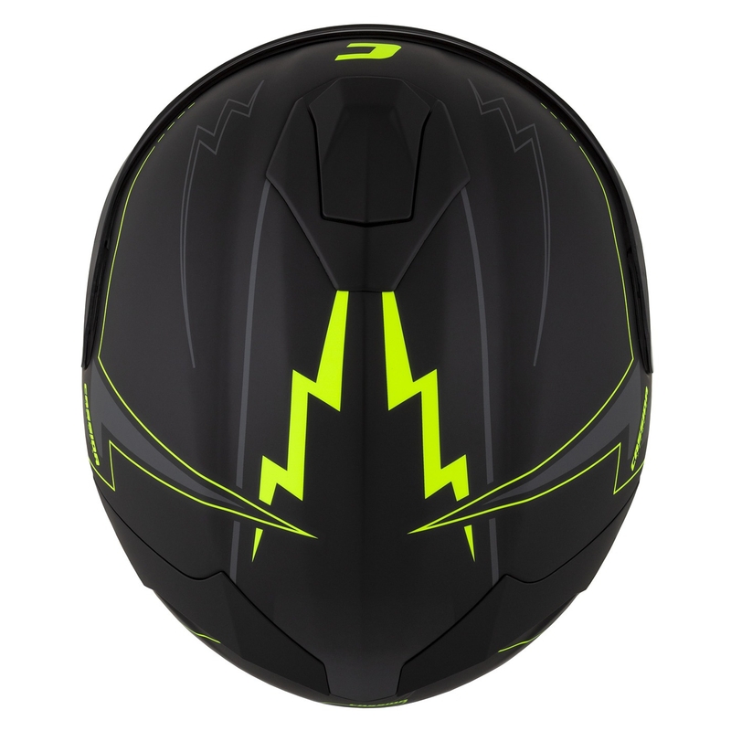 Integral moottoripyöräilykypärä Cassida Integral GT 2.1 Flash musta-fluo-kelta-harmaa