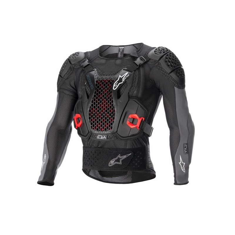 Alpinestars Bionic Plus 2 musta-harmaa-punainen vartalonsuojain