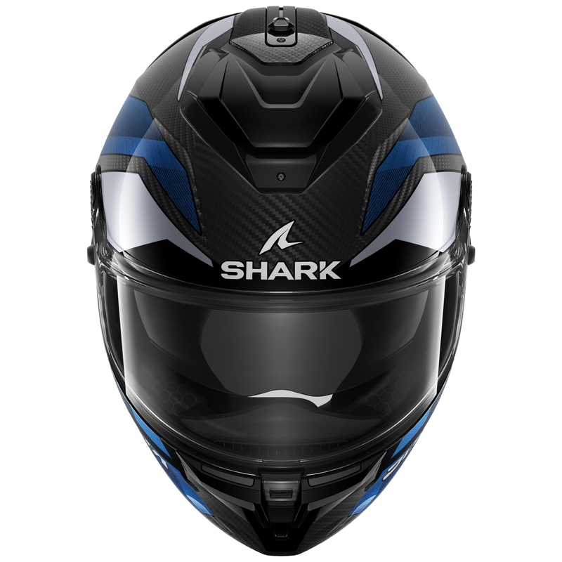 Integrální přilba na motorku SHARK SPARTAN GT PRO Carbon Ritmo černo-modrá