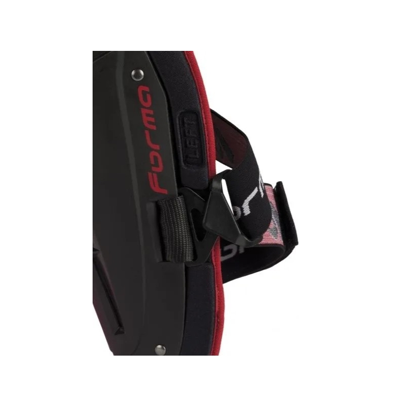 Polvisuojat Forma Tri-Flex musta-hopea-punainen