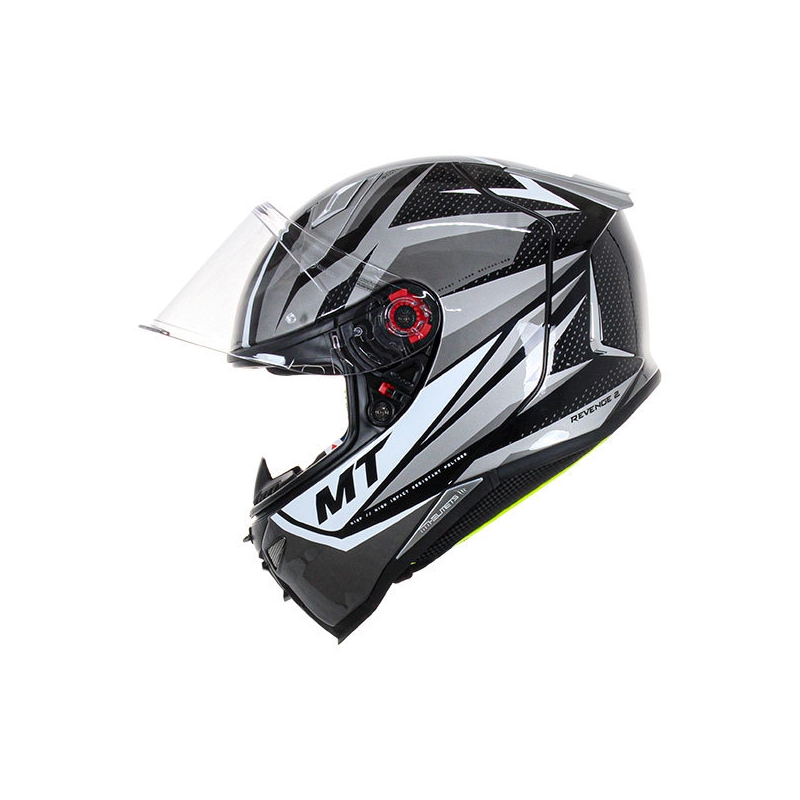 Integrální přilba na motorku MT FF110 Revenge 2 Kley bílo-šedo-černá výprodej