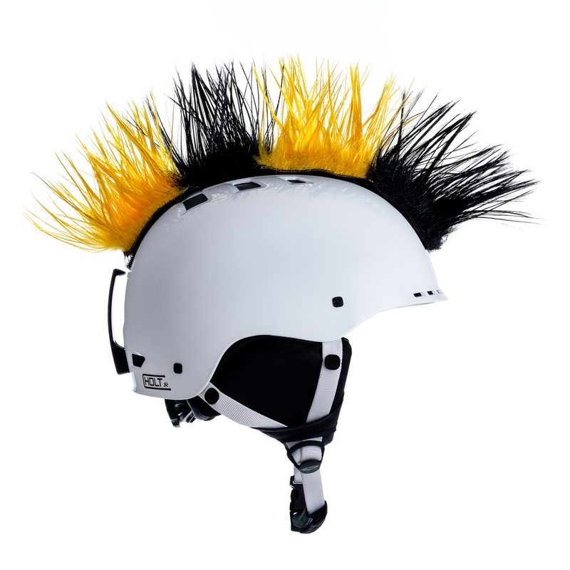 Mohawk kypärälippis musta-keltainen