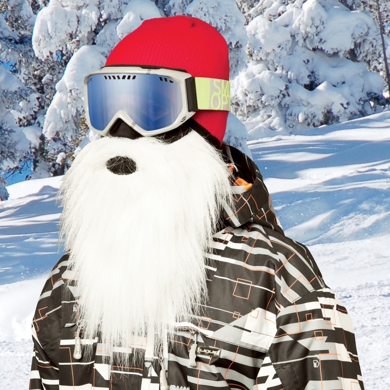 Beardski Santa naamio valkoinen