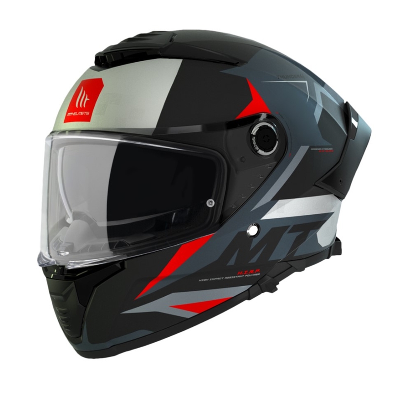 Integrální přilba na motorku MT Thunder 4 SV Exeo černo-šedo-červená