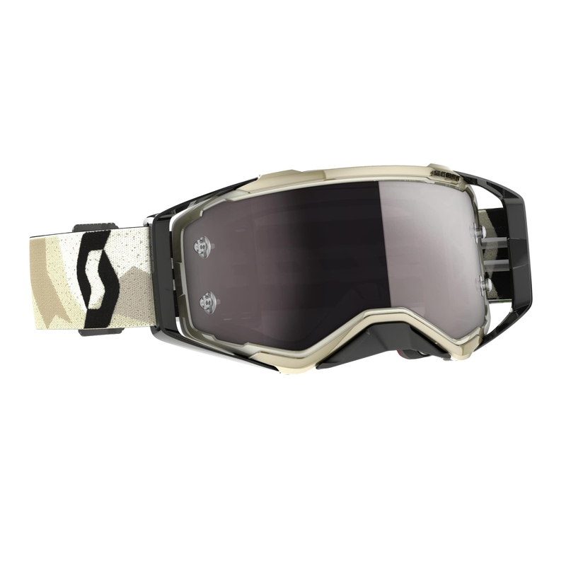 Motocross-lasit SCOTT Prospect CH camo beige-musta-hopea