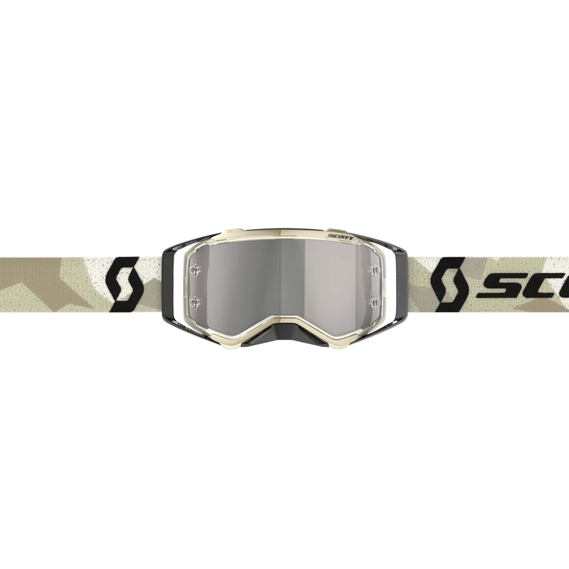 Motocross-lasit SCOTT Prospect CH camo beige-musta-hopea