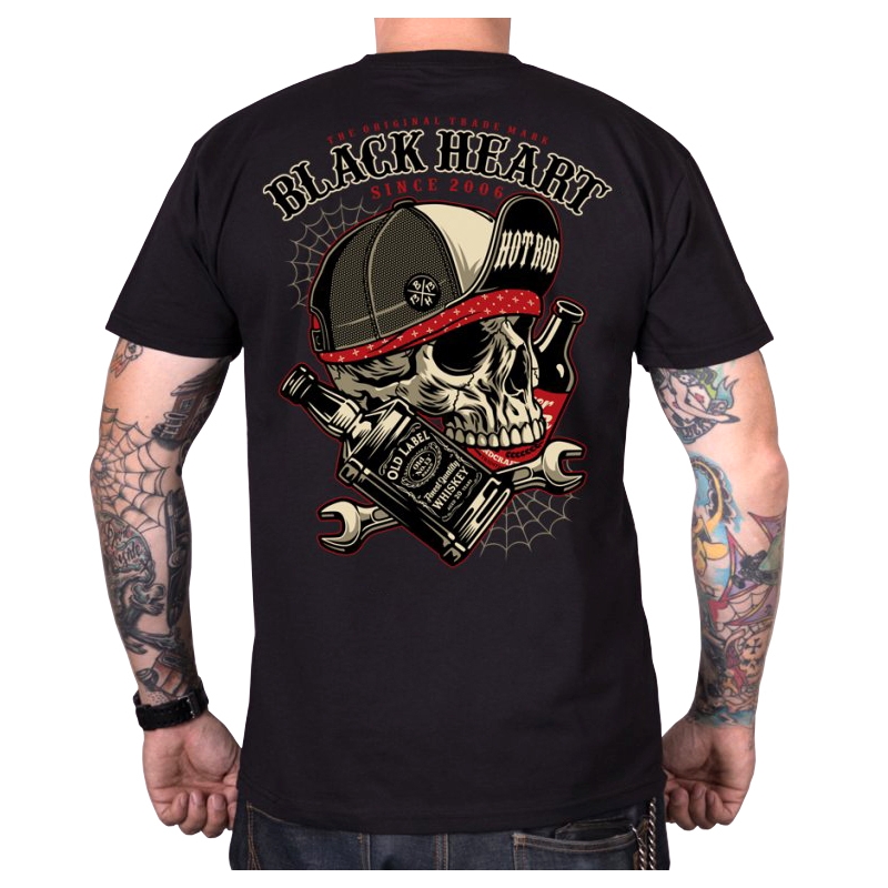 Miesten T-paita Black Heart Commander musta musta