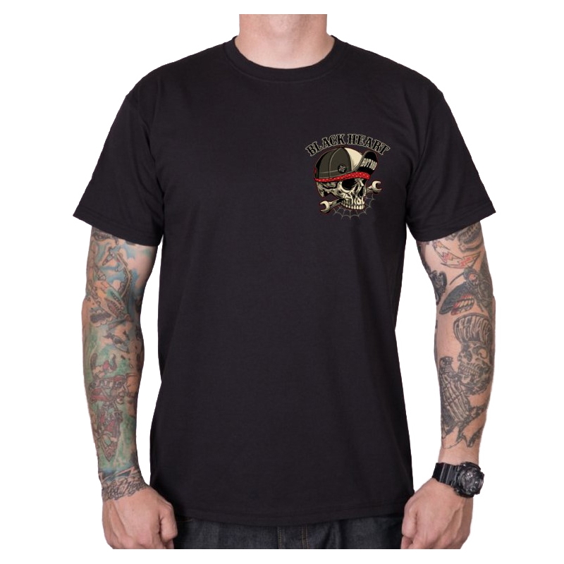 Miesten T-paita Black Heart Commander musta musta