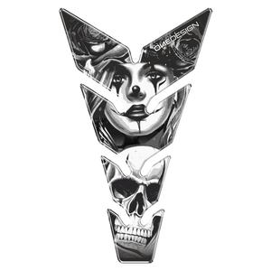 Polttoainesäiliön kansi - tankpad Tulosta Naiset kallon kanssa