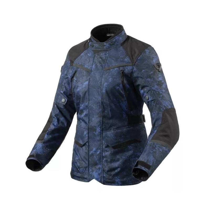 Naisten Revit Voltiac 3 H2O camo sininen moottoripyörätakki alennusmyynti