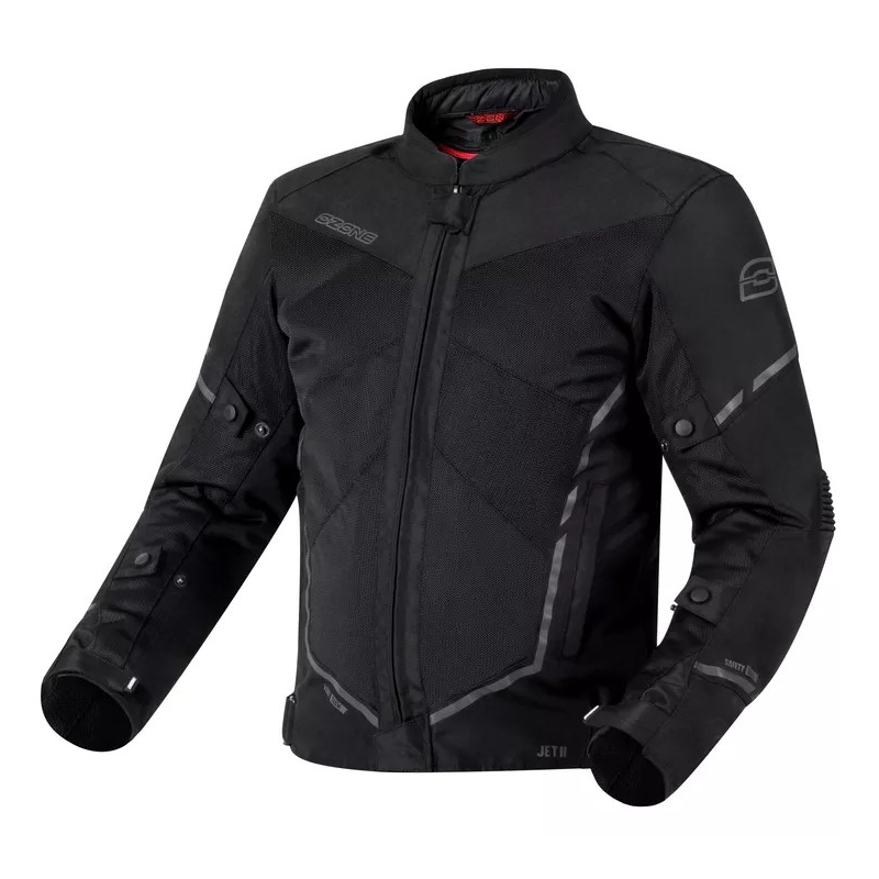 Moto-takki Ozone Jet II musta alennusmyynti