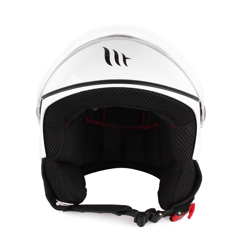 Přilba na motorku otevřená MT Street bílá výprodej